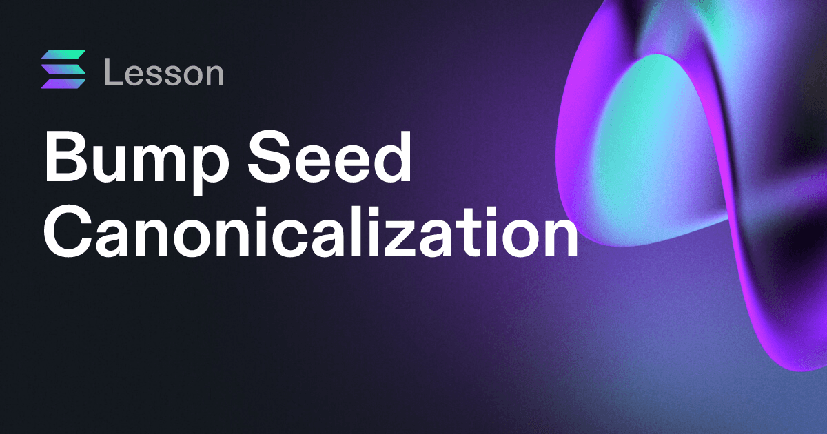 Bump Seed Canonicalization