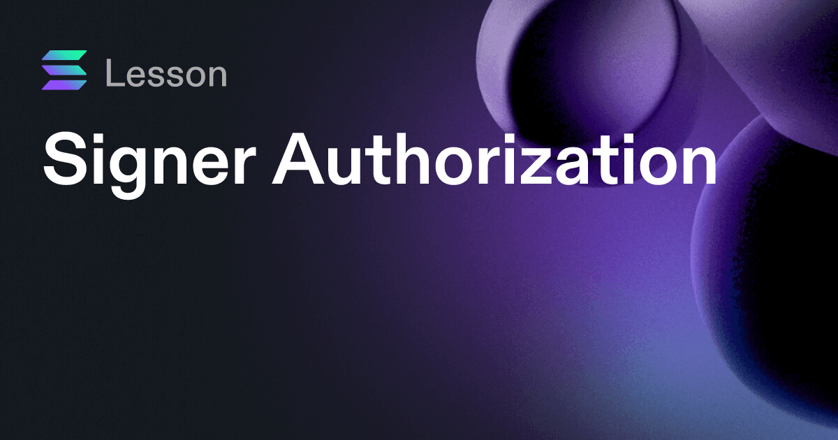 Signer Authorization